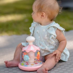 WOOPIE-BABY-Colorful-Animals-Pink-Spinning-Top-with-Balls-Carousel-1