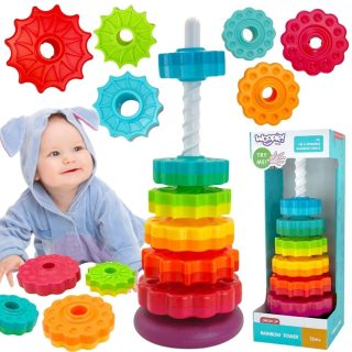 WOOPIE BABY Educational Pyramid Twisted Tower