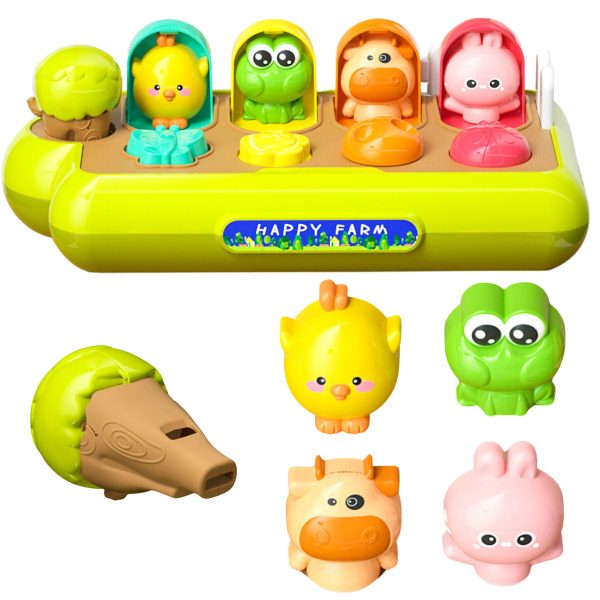 WOOPIE-BABY-Educational-Toy-Pop-Up-Animals-Happy-Farm WOOPIE BABY Educational Toy Pop-Up Animals Happy Farm