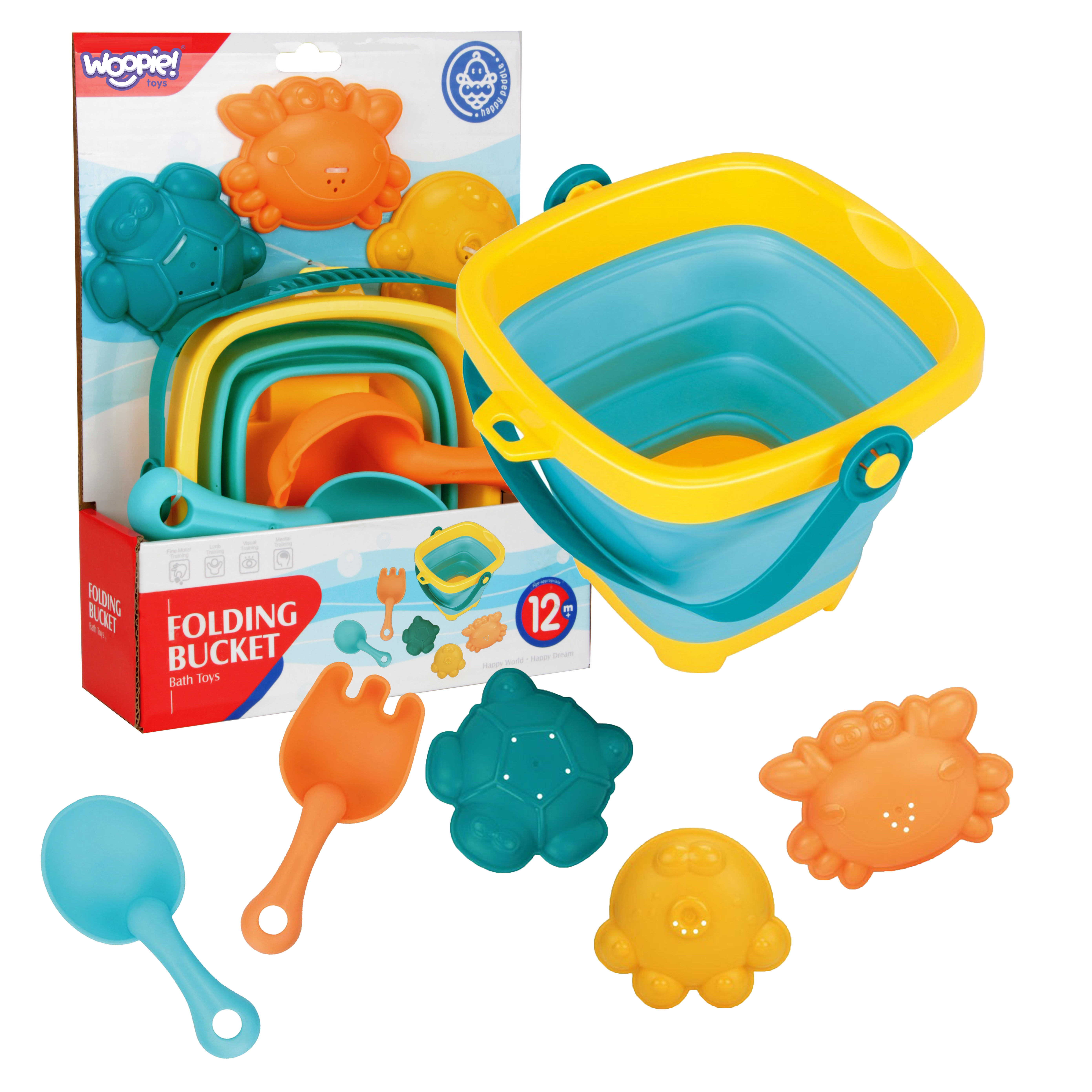 WOOPIE BABY Folding Bucket with Rake