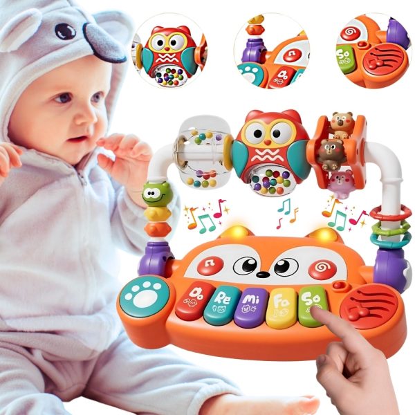 WOOPIE-BABY-Interactive-Educational-Piano-Sensory-Fox-LED-Rattles WOOPIE BABY Interactive Educational Piano Sensory Fox LED Rattles