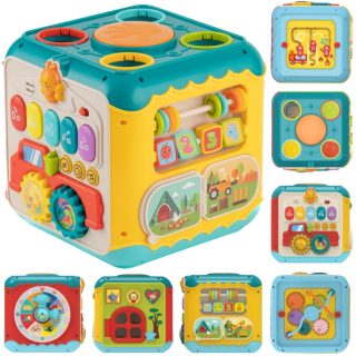 WOOPIE BABY Multifunctional Montessori Activity Cube 6-in-1 - 18m+