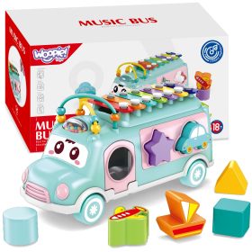 WOOPIE BABY Musical Car Sorter with Cymbals Green