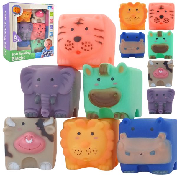 WOOPIE-BABY-Sensory-Blocks-Animals-Squeeze-Puzzle-Sound-6-pcs WOOPIE BABY Sensory Blocks Animals Squeeze Puzzle + Sound 6 pcs.