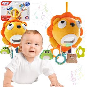 WOOPIE Baby Plush Lion Interactive Musical Cuddly Toy with Pendants and Teethers