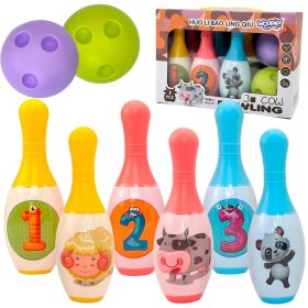 WOOPIE Bowling for Children Animals and Numbers 8 pcs.
