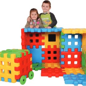 WOOPIE-Educational-Blocks-Waffles-Fence-House WOOPIE Educational Blocks Waffles Fence House