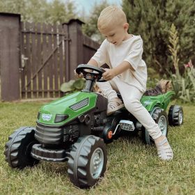 WOOPIE-Farmer-GoTrac-MAXI-Pedal-Tractor-with-Silent-Wheel-Trailer WOOPIE Farmer GoTrac MAXI Pedal Tractor with Silent Wheel Trailer