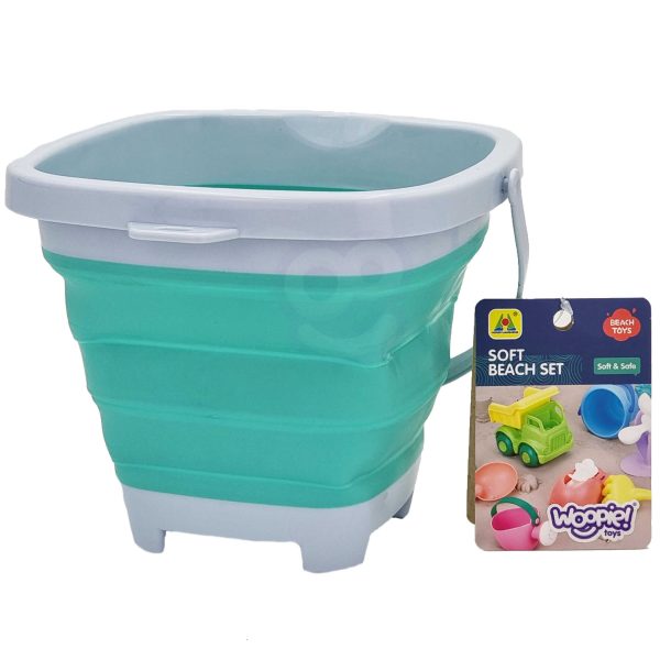 WOOPIE-Folding-Square-Bucket-Blue WOOPIE Folding Square Bucket Blue