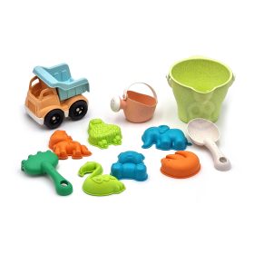 WOOPIE-GREEN-Sand-Bucket-Set-with-Car-11-pcs.-BIODEGRADABLE-ORGANIC-MATERIAL-1