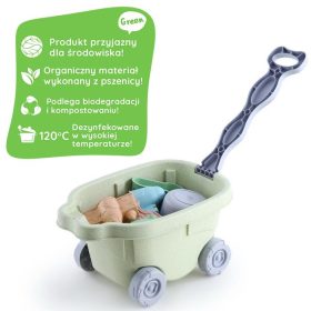 WOOPIE-GREEN-Sand-Play-Set-with-Cart-13-Pieces-BIODEGRADABLE-ORGANIC-MATERIAL-1 BIODEGRADABLE ORGANIC MATERIAL