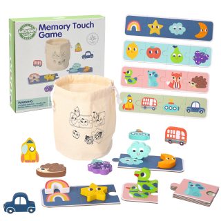 WOOPIE GREEN Sensory Memory Shapes Puzzle FSC
