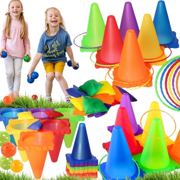 WOOPIE-Garden-Game-Set-3-in-1-Throw-at-the-Target-Cones-Hoops-Bags-30-pcs WOOPIE Garden Game Set 3 in 1 Throw at the Target Cones Hoops Bags 30 pcs.