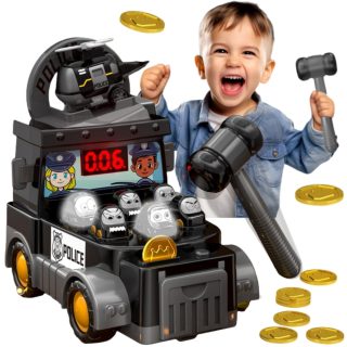 WOOPIE Hammer Arcade Game Police Car with Accessories