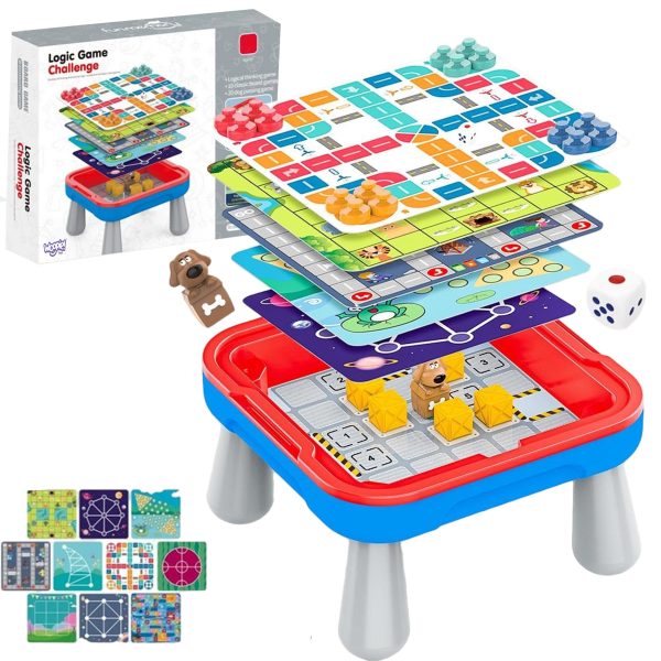 WOOPIE-Logic-Board-Game-Table-65-Pieces-10-in-1-Set WOOPIE Logic Board Game Table 65 Pieces 10-in-1 Set