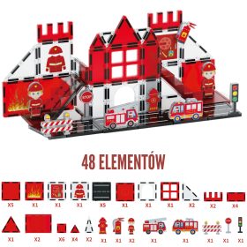 WOOPIE-Magnetic-Blocks-3D-Fire-Department-Set-48-pcs-2