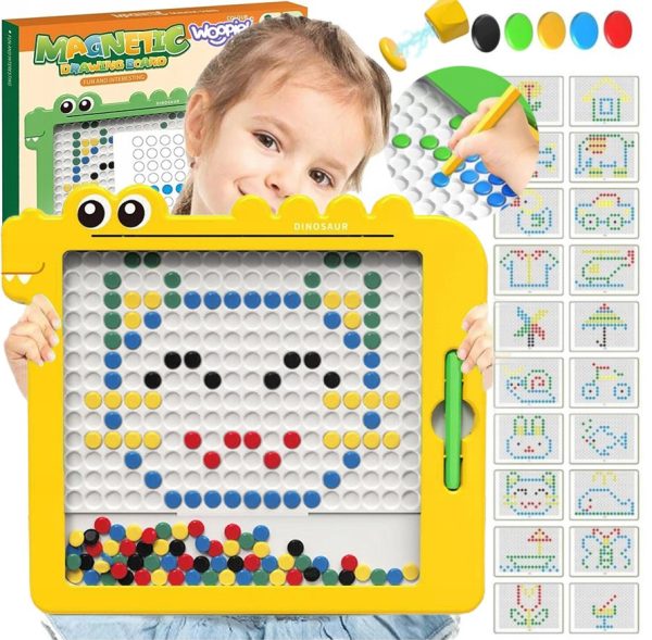 WOOPIE-Magnetic-Board-for-Children-Montessori-MagPad-Dinosaur WOOPIE Magnetic Board for Children Montessori MagPad Dinosaur