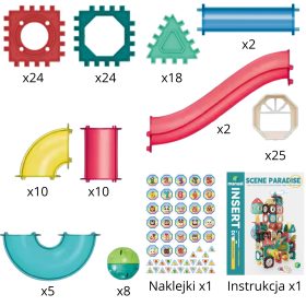 WOOPIE-Magnetic-Construction-Blocks-3D-Educational-Set-Ball-Track-128-pcs-3