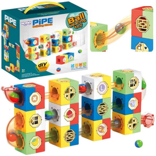WOOPIE-Marble-Track-Ball-Track-Construction-Set-3D-Blocks WOOPIE Marble Track Ball Track Construction Set 3D Blocks