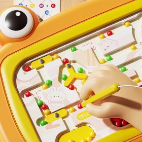 WOOPIE-Montessori-Magnetic-Board-Crab-Maze-Orange-2
