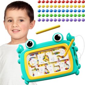 WOOPIE Montessori Magnetic Board Maze Crab Turquoise
