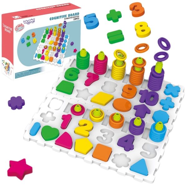 WOOPIE-Montessori-Puzzle-Sorter-Brain-Training-Letters-Numbers-139-pcs WOOPIE Montessori Puzzle Sorter Brain Training Letters Numbers 139 pcs