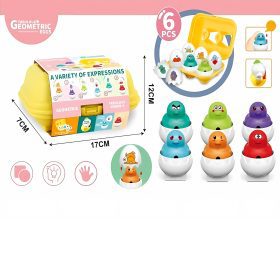 WOOPIE-Montessori-Shape-Sorter-Puzzle-Match-Fun-Chicks-Eggs-6pcs-3