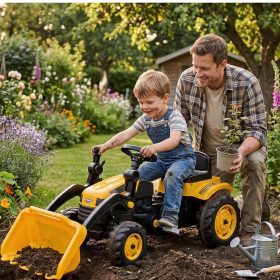 WOOPIE-Pedal-Tractor-Farmer-MaxTrac-Classic-Bucket-Dozer-1