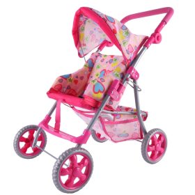 WOOPIE ROYAL Doll Stroller Colorful Hearts