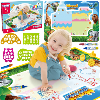WOOPIE Safari Water Painting Mat Letters and Numbers