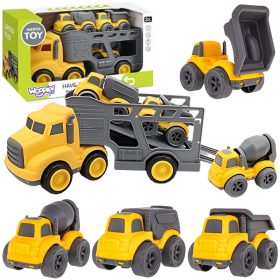 WOOPIE Tow Truck 4-in-1 Set Construction Vehicles