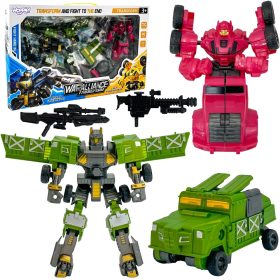 WOOPIE Transforming Robots 4-in-1 Battle Car Set