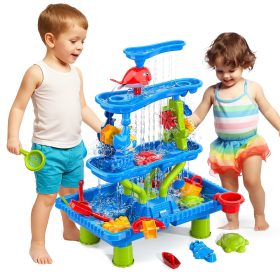 WOOPIE Water Table 4 in 1 Sandbox Waterfall XL 4-Level Dolphin