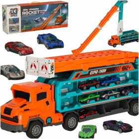 Automobilių transporteris transporterio automobilis slydimo takelis oranžinis