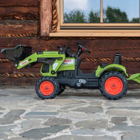 FALK-Pedal-Tractor-with-Loader-and-Claas-Trailer-2-5-years-3