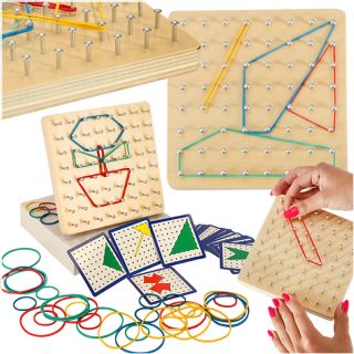 Geoboard Geoplan medinė dėlionė