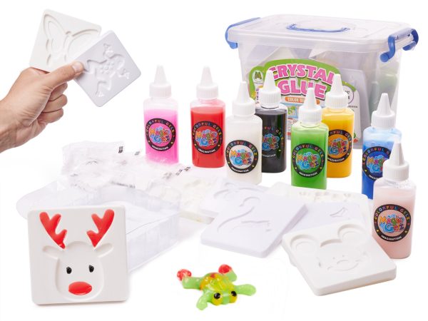 Klej crystal glue slime 3D zestaw 26el.Žaislai/Kūrybiški žaislai Klej crystal glue slime 3D zestaw 26el.