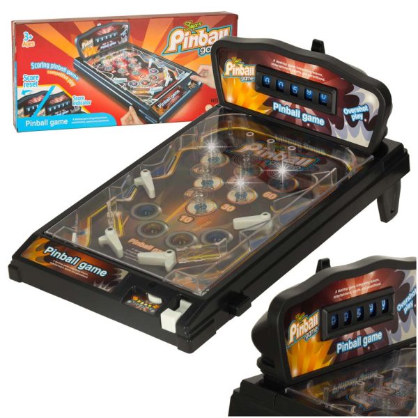 Pinball flipper arkadinis žaidimų stalas su šviesomis ir muzikaŽaislai/žaidimai vaikams/žaidimai vaikų žaidimų salonams Pinball flipper arkadinis žaidimų stalas su šviesomis ir muzika