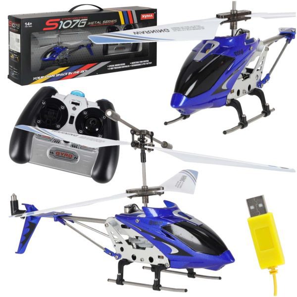 SYMA S107G RC sraigtasparnis mėlynos spalvosŽaislai/Nuotoliniu būdu valdomi modeliai/Nuotoliniu būdu valdomi orlaiviai SYMA S107G RC sraigtasparnis mėlynos spalvos