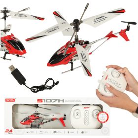 SYMA S107H RC sraigtasparnis 2.4GHz RTF raudonos spalvosŽaislai/Nuotoliniu būdu valdomi modeliai/Nuotoliniu būdu valdomi orlaiviai SYMA S107H RC sraigtasparnis 2.4GHz RTF raudonos spalvos