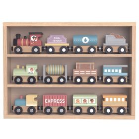 TOOKY TOY Wooden Magnetic Carriages