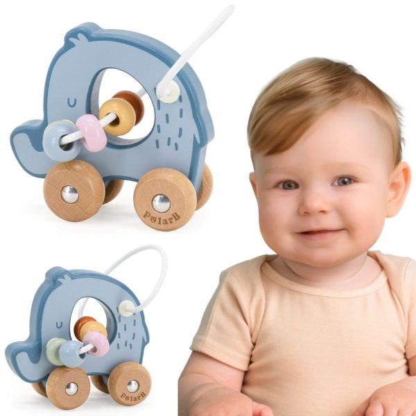 VIGA-Bead-Maze-on-Wheels-Elephant-12M VIGA Bead Maze on Wheels - Elephant 12M+