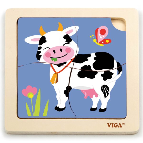 VIGA-Handy-Wooden-Cow-Puzzle VIGA Handy Wooden Cow Puzzle