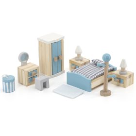 VIGA-PolarB-Dollhouse-Bedroom-Furniture-Set-1