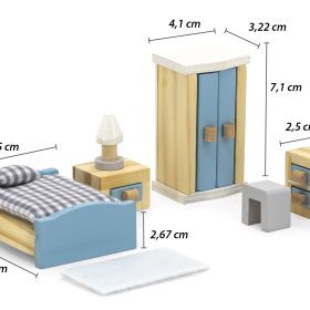 VIGA-PolarB-Dollhouse-Bedroom-Furniture-Set-2