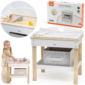 VIGA-Wooden-Changing-Table-2-in-1-Bathtub-for-Dolls VIGA Wooden Changing Table 2 in 1 Bathtub for Dolls