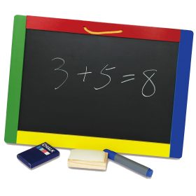 VIGA-Wooden-Double-Sided-Magnetic-Chalk-Board-Accessories VIGA Wooden Double-Sided Magnetic Chalk Board Accessories