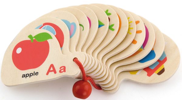 VIGA-Wooden-Montessori-Alphabet-and-English-Learning-Book VIGA Wooden Montessori Alphabet and English Learning Book