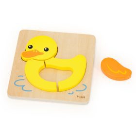 VIGA-Wooden-Puzzle-Cute-Duck-1