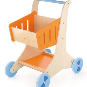 VIGA Wooden Shopping Cart